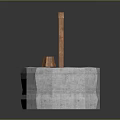 Traditional Old Style Stone Well With Wooden Frame Rope And Bucket