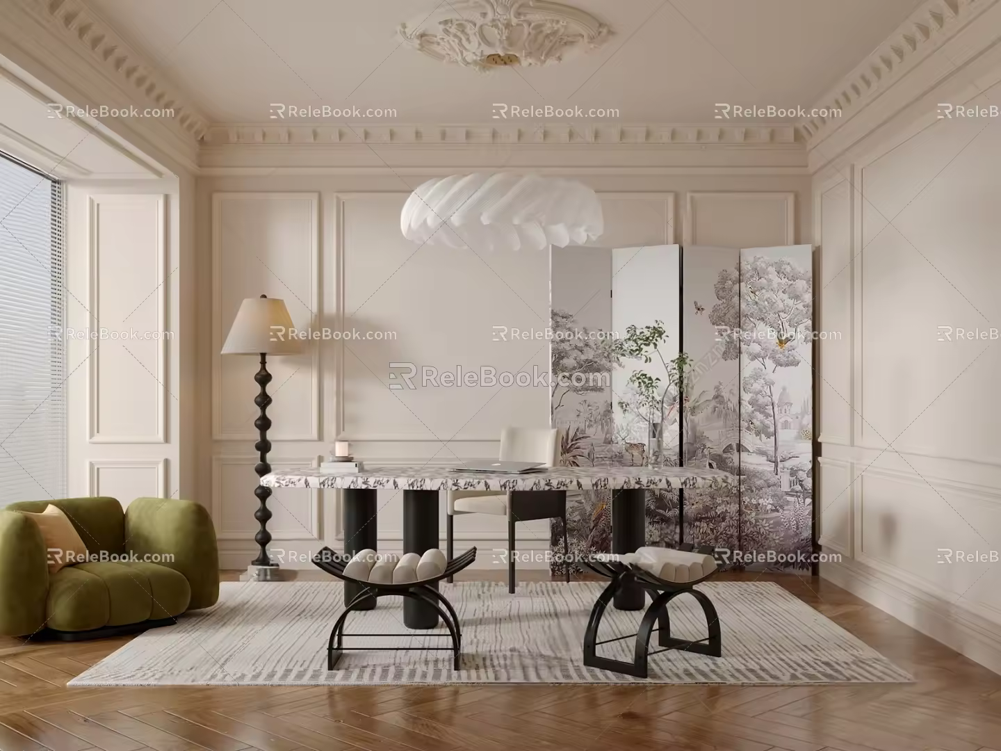Middle Style Study 3d model
