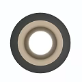 Black Modern Downlight Spotlight for Home Ceiling with Sleek Metal Design and Heat Dissipation