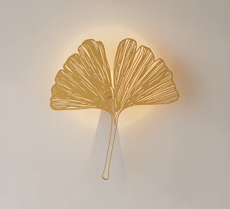 modern wall lamp leaf wall lamp 3d model