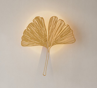 modern wall lamp leaf wall lamp 3d model