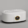 Modern White Washing Machine With Digital Display And Control Panel
