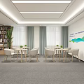 Modern Book Art Interior Design With Bookshelves Artworks And Reading Area