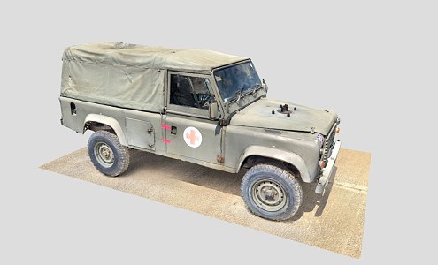 Land Rover Ambulance 3d model