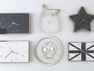 Light Luxury Clock and Watch 3d model