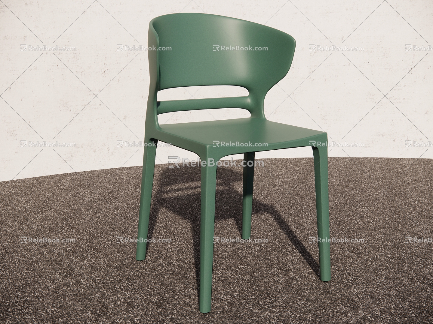 Modern Plastic Single Chair Single Chair Leisure Chair Dining Chair model