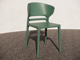 Modern Plastic Single Chair Single Chair Leisure Chair Dining Chair 3d model