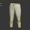 Fashionable White Straight Leg Pants With Belted Waist For Casual Wear