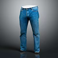 Classic Blue Straight Leg Jeans Comfortable Stylish Casual Everyday Wear For Men Women