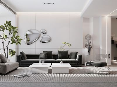 modern living room model