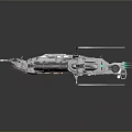 Modern Spaceship Spacecraft 3d model