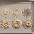 Decorative Ceiling Medallions With Various Ornate Patterns And Elegant Designs