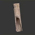 Wooden Household Item With Striped Pattern And Practical Design For Daily Home Use