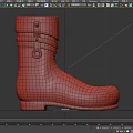 Brown Mid Calf Leather Boots With Strap Details Simple Stylish Design For Casual Wear