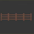 Square Area Enclosed by Red Wooden Fence With Brown Ground Surface
