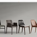 Modern Stylish Dining Chairs With Various Colors And Wooden Legs Designs
