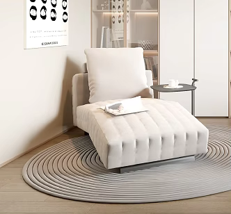 Modern chaise longue sofa chair recliner 3d model