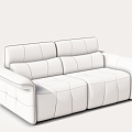 Fabric double sofa leisure sofa 3d model