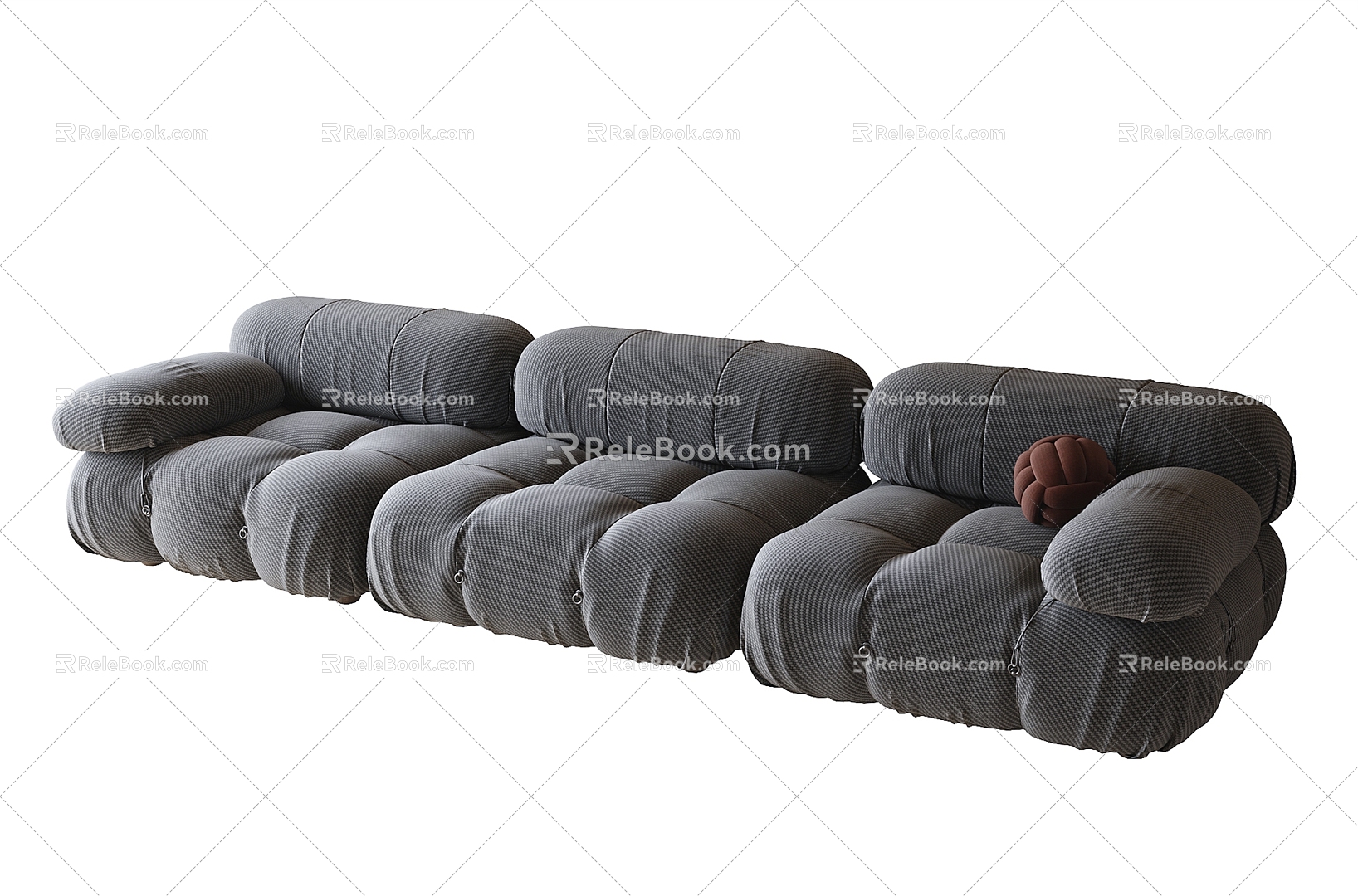 Multi-person sofa three-person sofa sofa 3d model