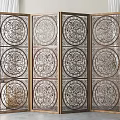 New Chinese Style Screen Partition 3d model