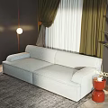 Modern double sofa 3d model