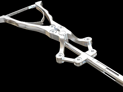 Stainless Steel Surgical Medical Instrument With Adjustable Joints And Precision Structure 3d model