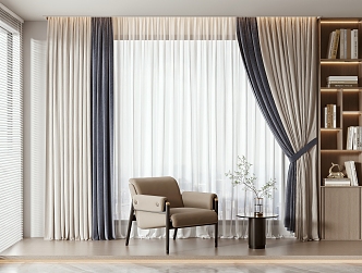 Curtains 3d model