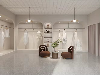 Modern Wedding Photography Shop 3d model