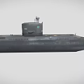 Submarine World War II Submarine Nuclear Submarine Military Equipment Weapon Nuclear Powered Boat Low Face Number Low Model Simple Model Game Video Class Super Realistic 3d model