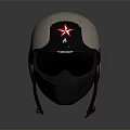 Tactical Weapon Helmet Featuring Red Star Logo Black Goggles And Nishiki Brand Straps