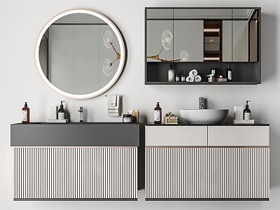 Modern sink bathroom cabinet combination model