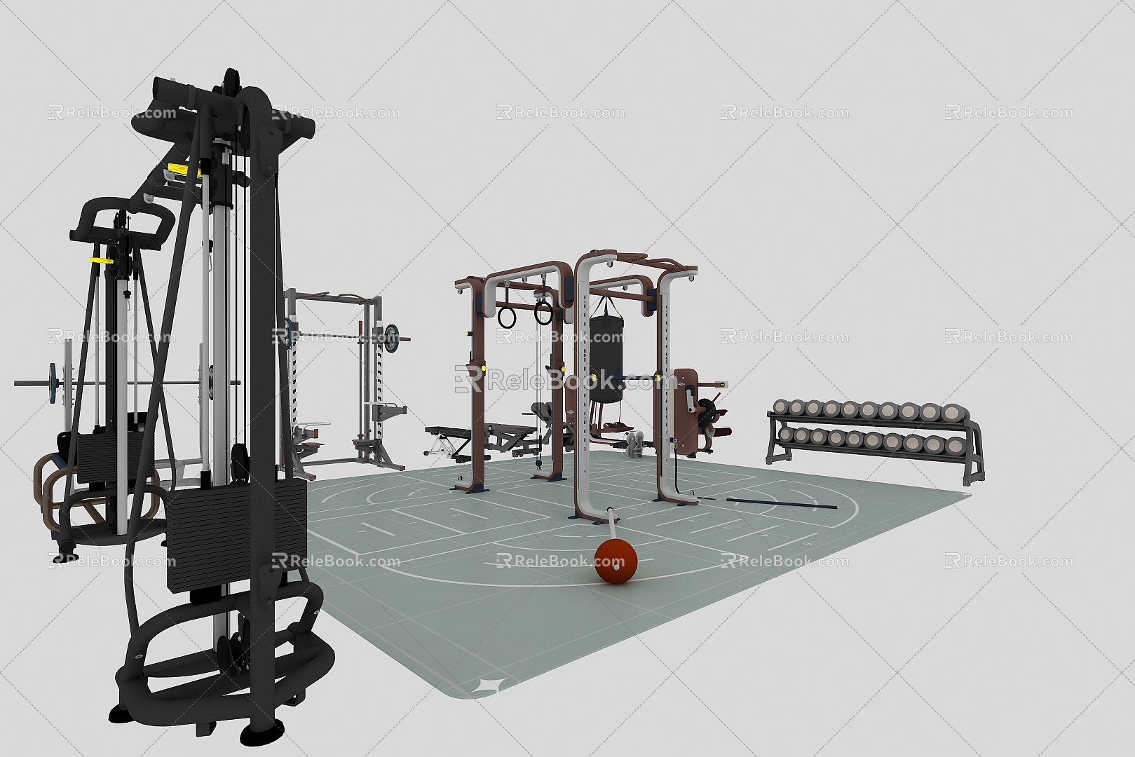 Strength Training Equipment Technogym Comprehensive Trainer 3d model