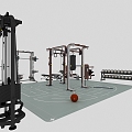 Strength Training Equipment Technogym Comprehensive Trainer 3d model