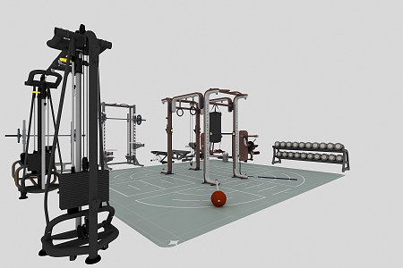 Strength Training Equipment Technogym Comprehensive Trainer 3d model