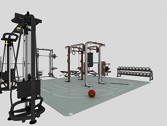 Strength Training Equipment Technogym Comprehensive Trainer 3d model