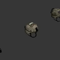 Camouflage Military Tactical Helmet With Transparent Visor And Adjustable Chin Straps