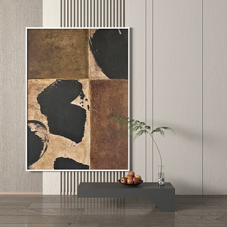 modern abstract painting abstract decorative painting 3d model