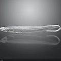 Detailed Anatomical Organ Structure With Hair Fibers In White 3D Rendering