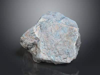 Natural Wood Stone With Blue Gray Color And Rough Surface Organic Texture Design 3d model
