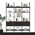 Bookshelf Minimalist Bookshelf Storage Rack 3d model