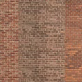 Multicolored Brick Wall Background With Red Brown Dark Brown And Light Brown Textured Patterns 3d model