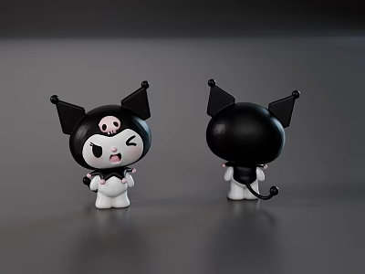 Cartoon Cute Kulomi Small Handset 3d model