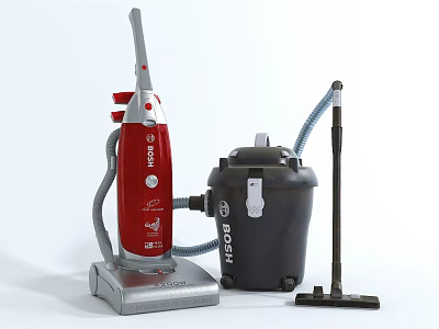 BOSCH Upright And Canister Vacuum Cleaners As Efficient Household Cleaning Appliances 3d model