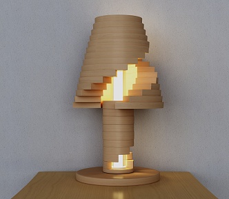 Modern table lamp 3d model