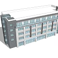 Modern Multi-storey Office Building Industrial Park Office Building Comprehensive Office Building 3d model