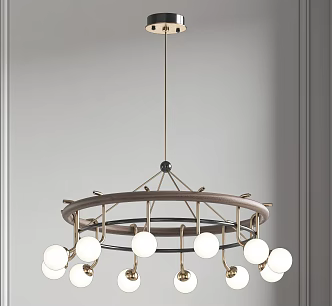Modern chandelier 3d model