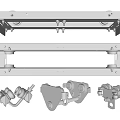 Durable Industrial Metal Equipment Mechanical Components With Slides Connectors And Structures