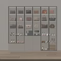 Modern Shoe Cabinet With Multiple Shelves Drawers For Organized Handbags And Shoes Storage