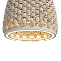 Rattan Dome Shaped Pendant Lights With Warm Glowing Interior And Handwoven Design