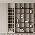 Bookcase Bookshelf Display Cabinet Book Ornaments Multifunctional Decorative Cabinet Combination Bookcase Open Bookcase 3d model